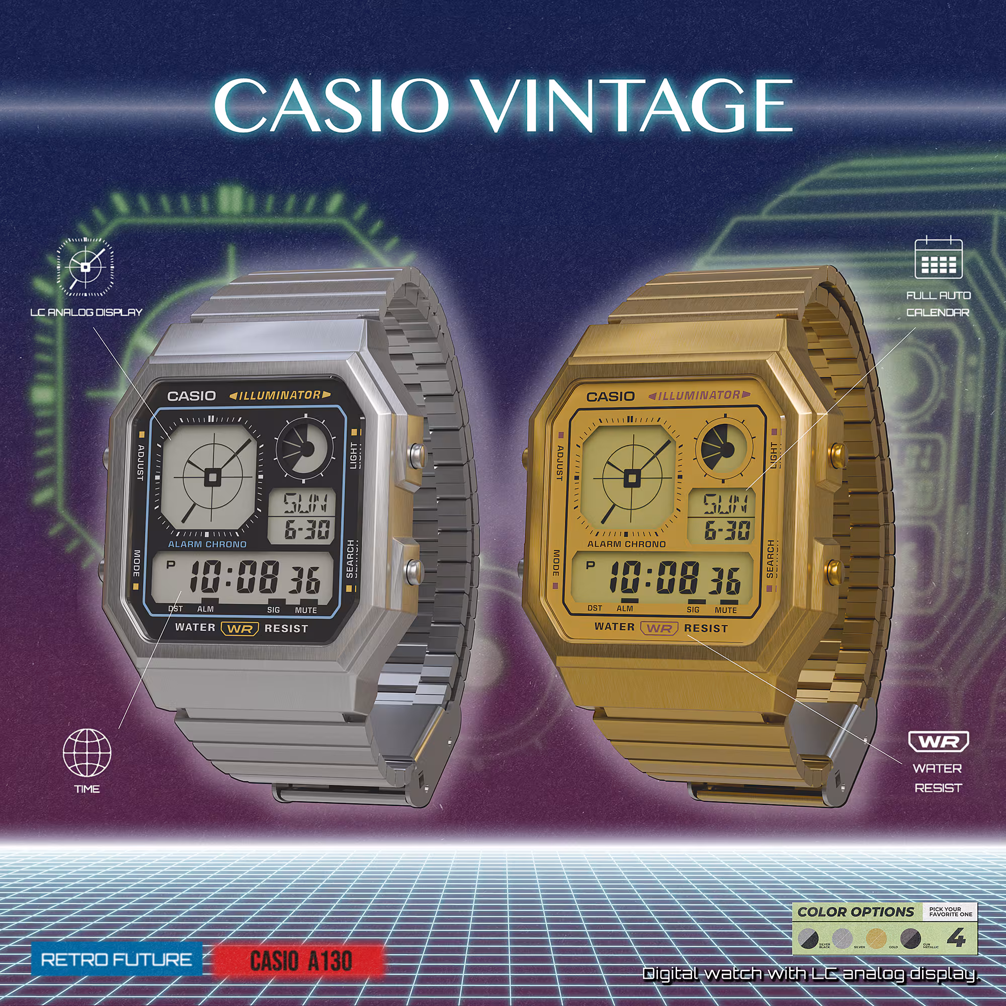 CASIO A130WEG-9A - Marrón